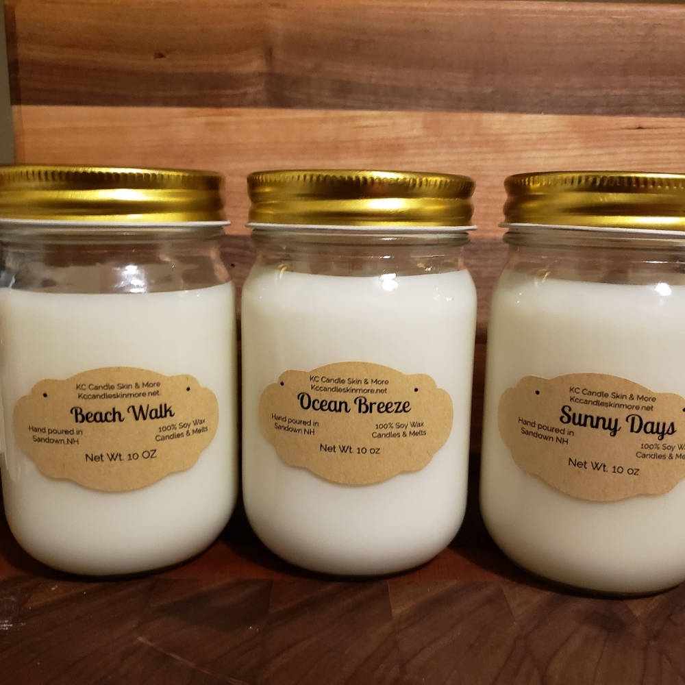 10 OZ Soy Wax Candles Beach Box